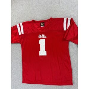 Ole Miss Rebels Screened Logo Replica Football Jersey‎ (Youth XL) #1 - Red